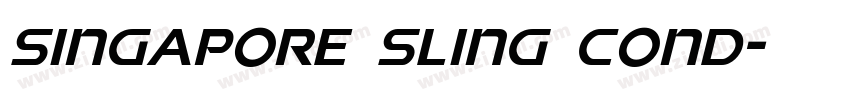 Singapore Sling Cond字体转换